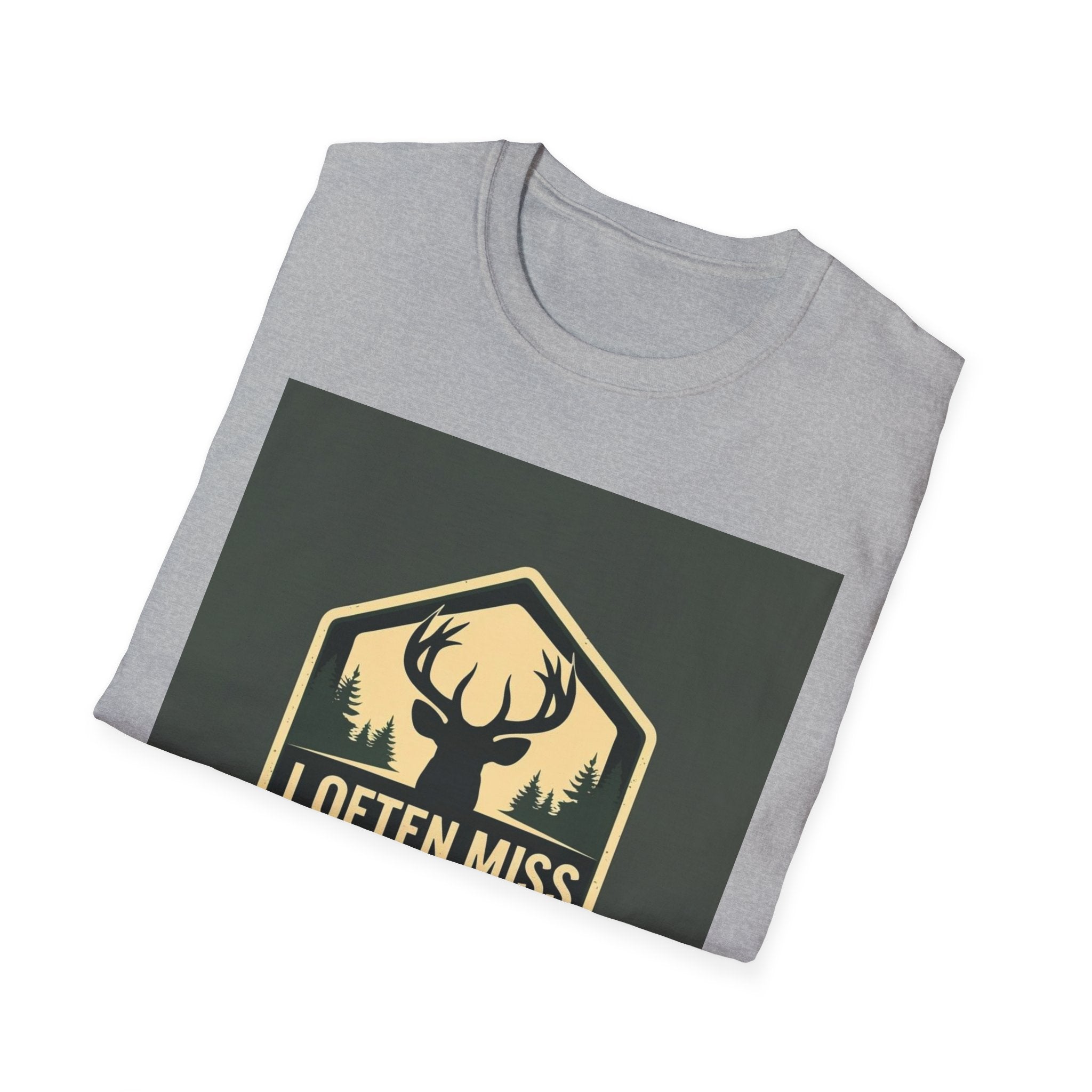 Unisex Hunting Club T-Shirt | I Often Miss Funny Tee, Gift for Outdoor Lovers, Father's Day, Casual Wear, Hunting Enthusiasts