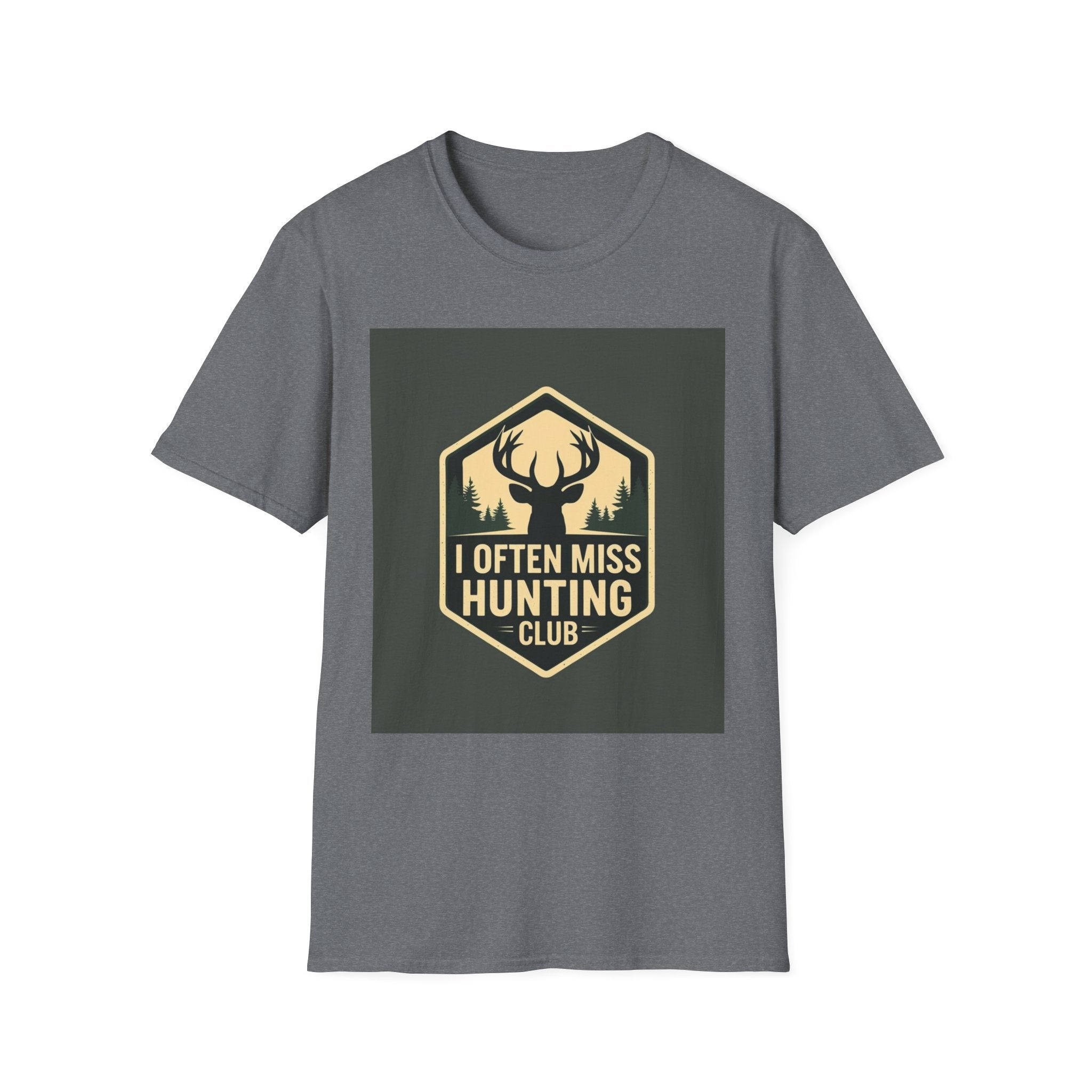 Unisex Hunting Club T-Shirt | I Often Miss Funny Tee, Gift for Outdoor Lovers, Father's Day, Casual Wear, Hunting Enthusiasts