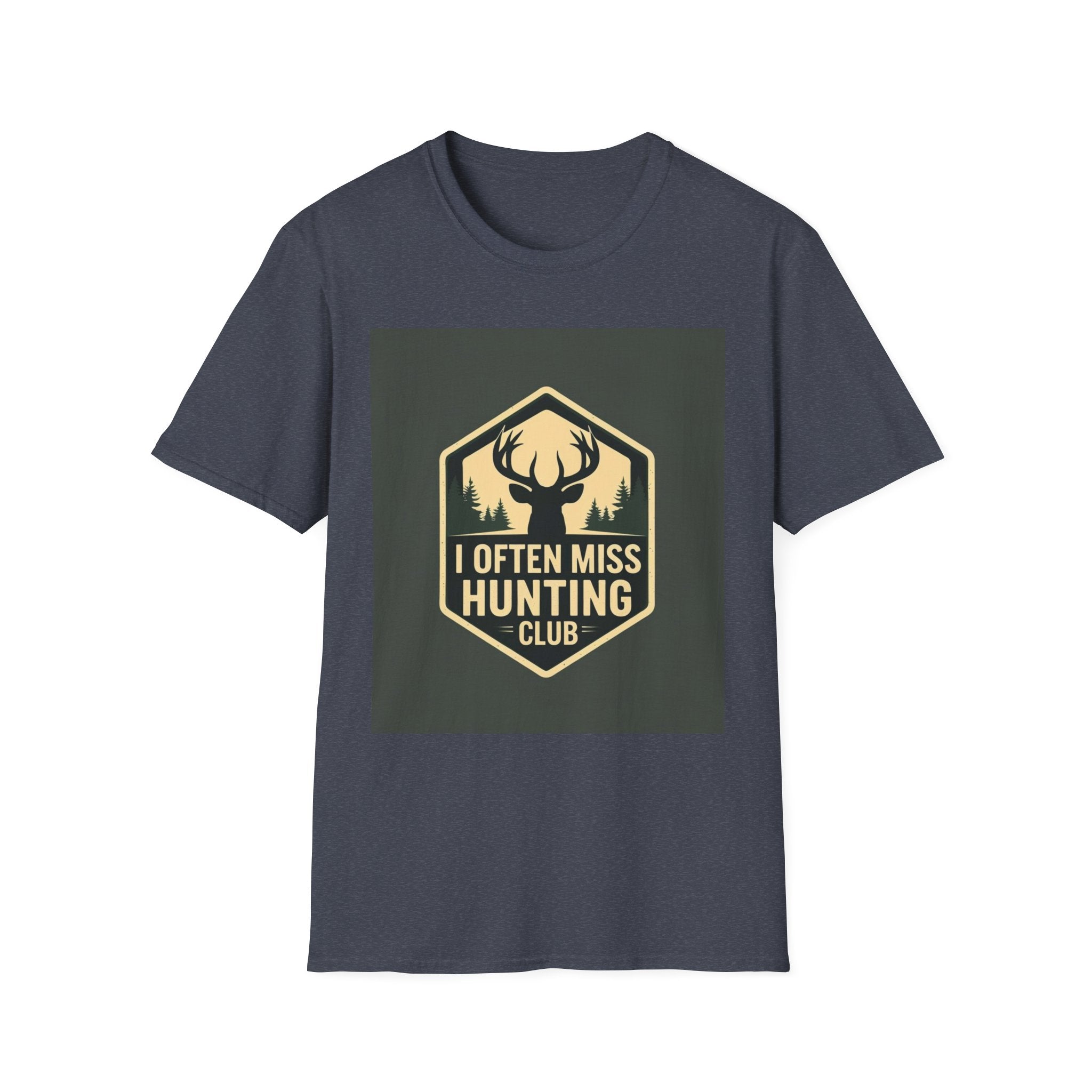 Unisex Hunting Club T-Shirt | I Often Miss Funny Tee, Gift for Outdoor Lovers, Father's Day, Casual Wear, Hunting Enthusiasts