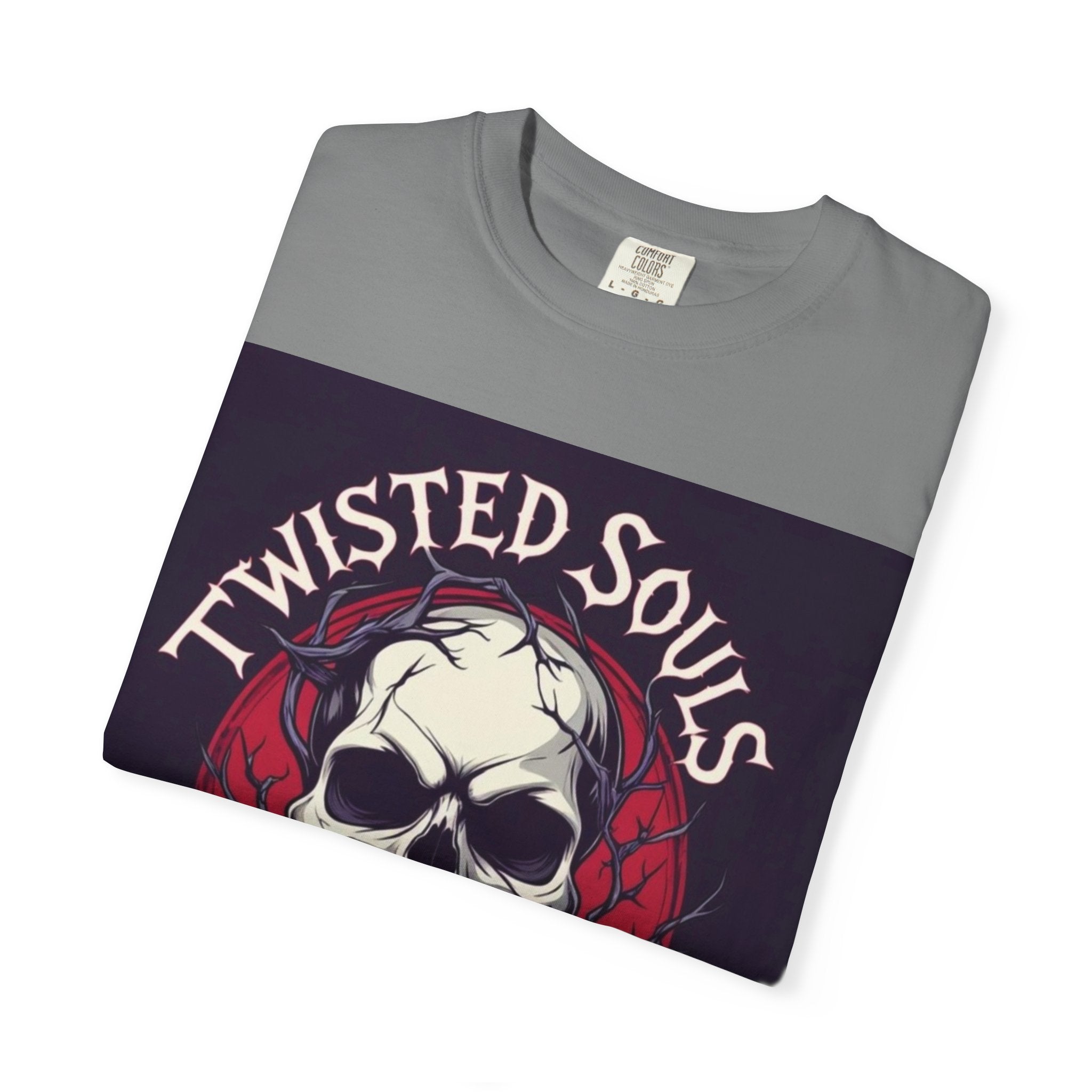 Twisted Souls Brigade Unisex Garment-Dyed T-shirt | Edgy Graphic Tee for Casual Wear, Music Festivals, Halloween, Gifting