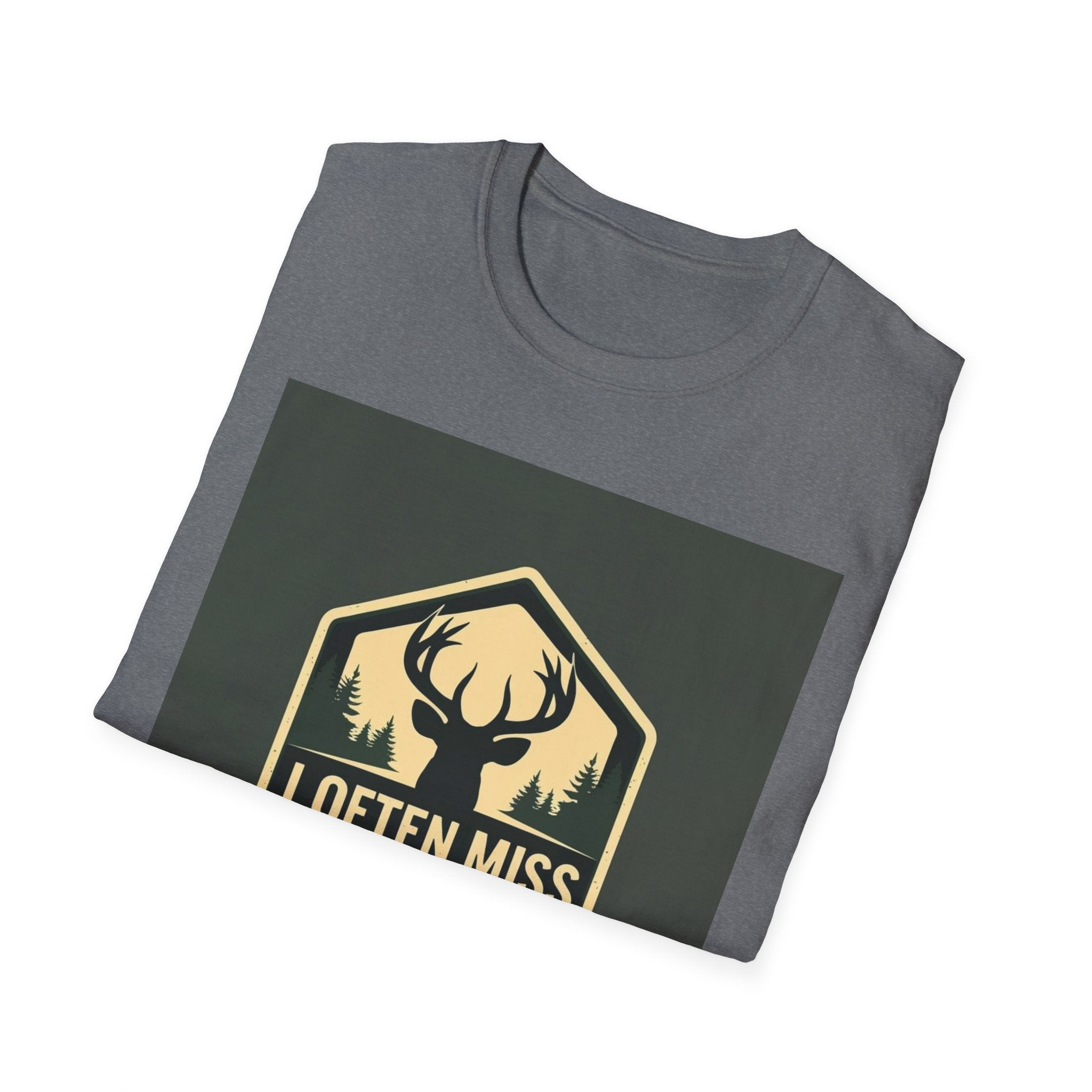 Unisex Hunting Club T-Shirt | I Often Miss Funny Tee, Gift for Outdoor Lovers, Father's Day, Casual Wear, Hunting Enthusiasts