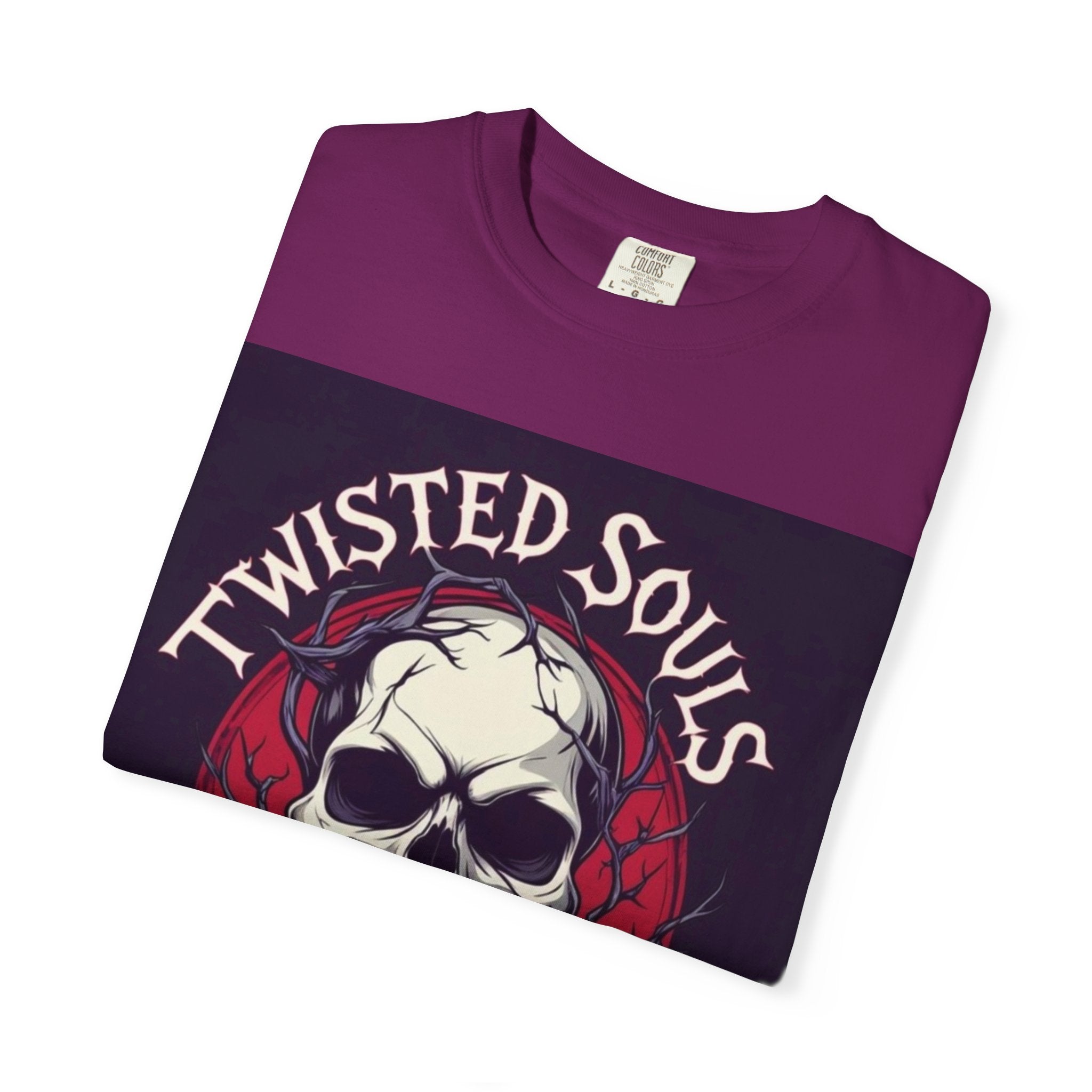 Twisted Souls Brigade Unisex Garment-Dyed T-shirt | Edgy Graphic Tee for Casual Wear, Music Festivals, Halloween, Gifting
