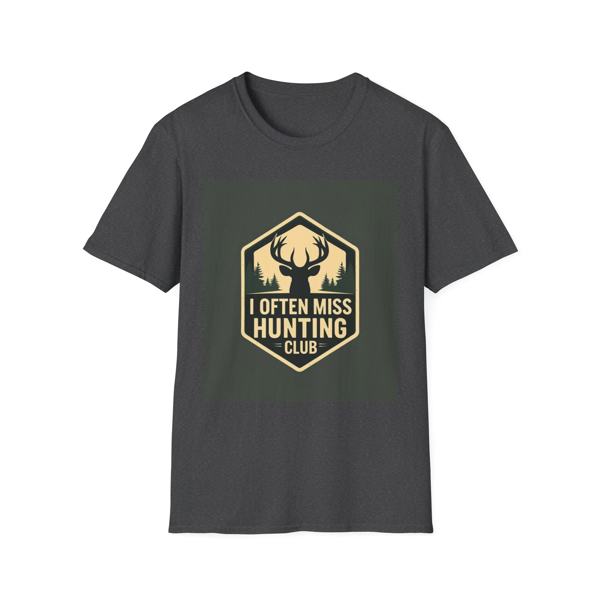 Unisex Hunting Club T-Shirt | I Often Miss Funny Tee, Gift for Outdoor Lovers, Father's Day, Casual Wear, Hunting Enthusiasts