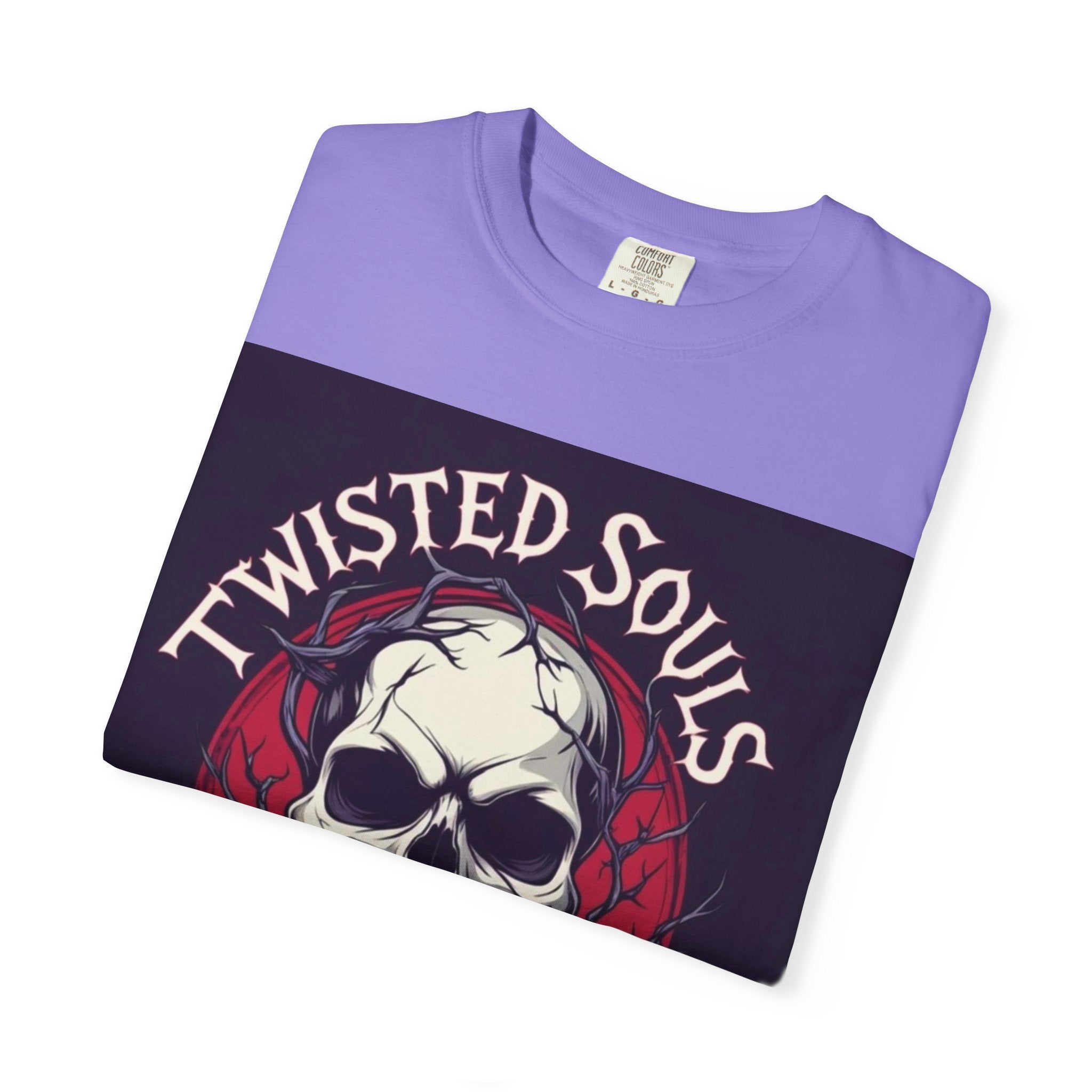 Twisted Souls Brigade Unisex Garment-Dyed T-shirt | Edgy Graphic Tee for Casual Wear, Music Festivals, Halloween, Gifting