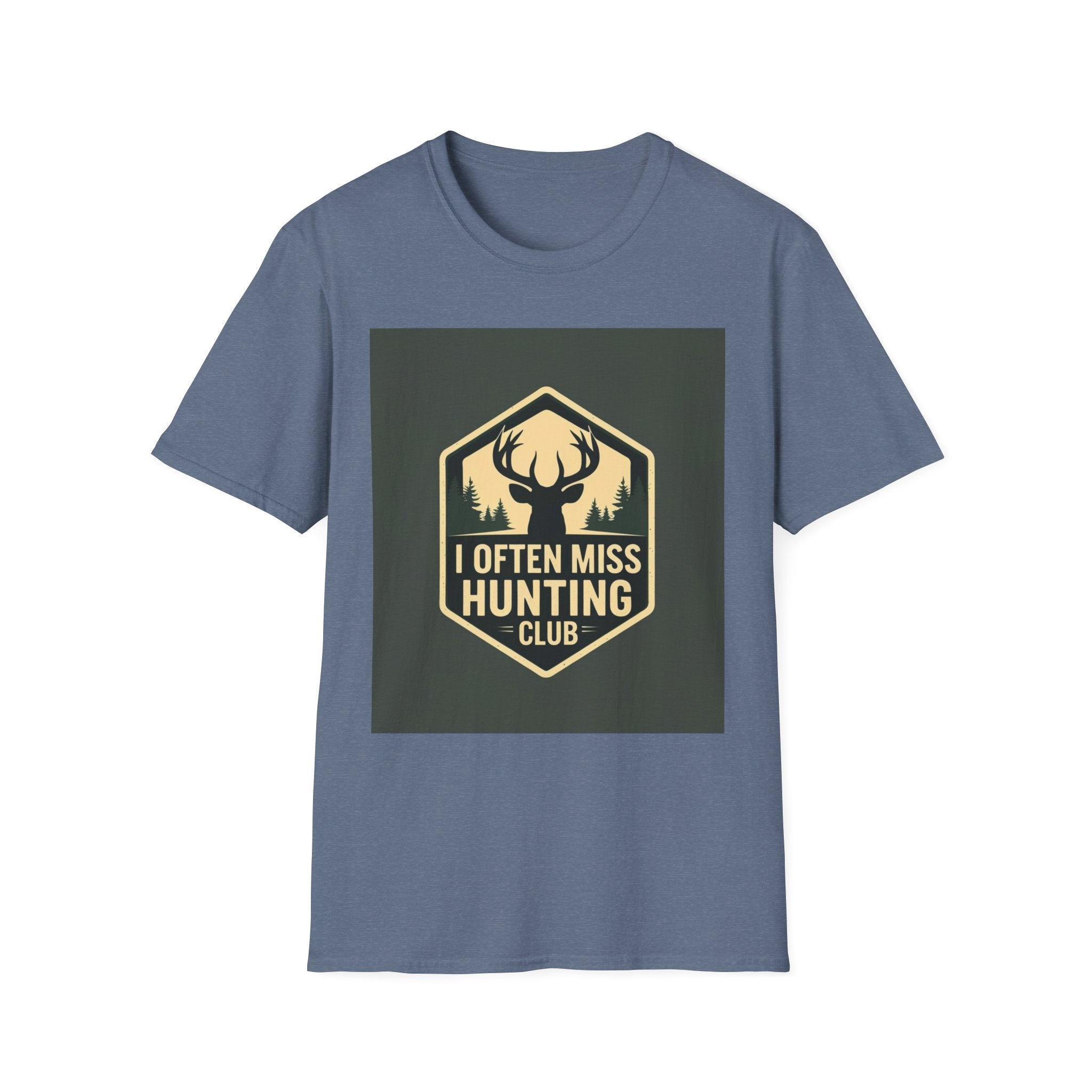 Unisex Hunting Club T-Shirt | I Often Miss Funny Tee, Gift for Outdoor Lovers, Father's Day, Casual Wear, Hunting Enthusiasts