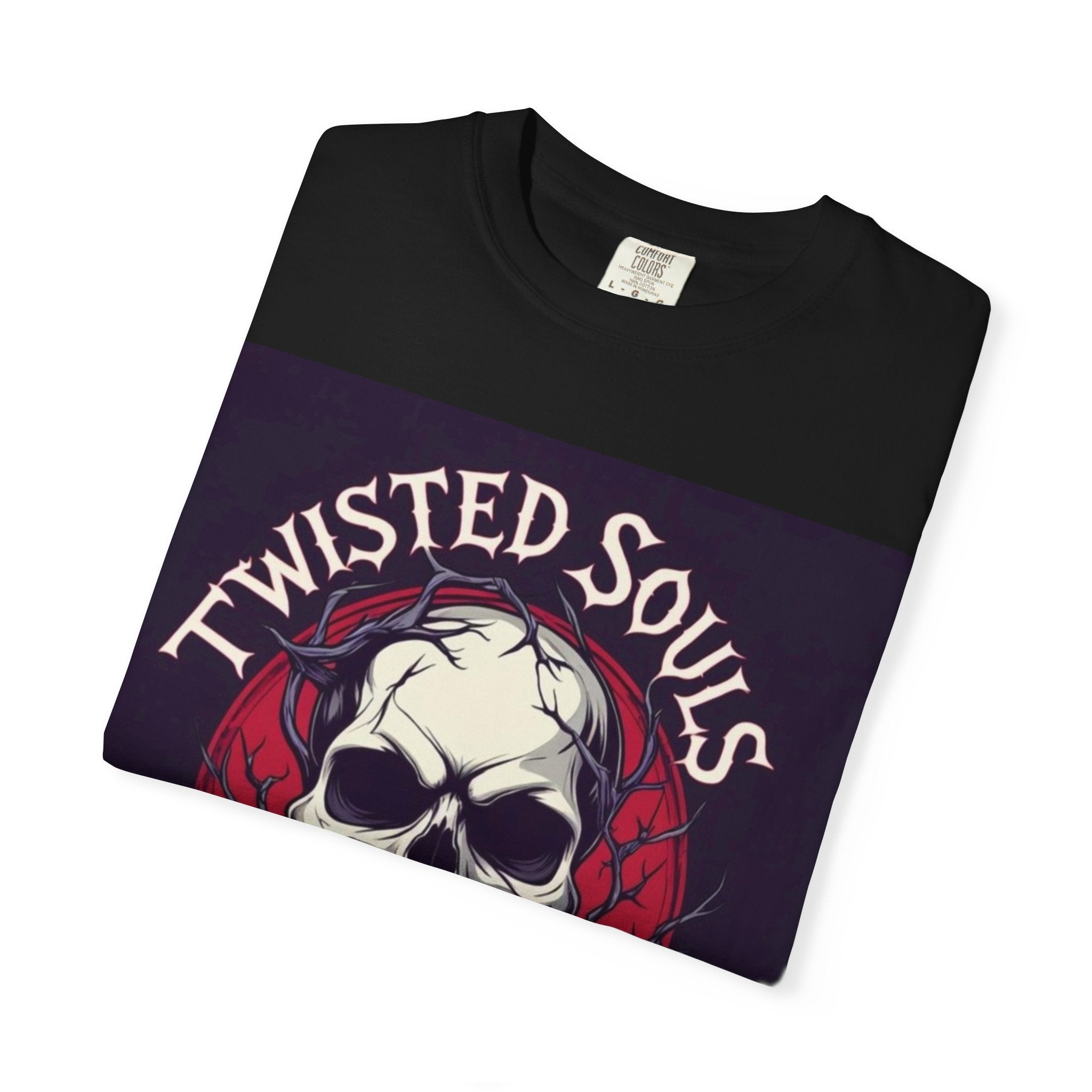 Twisted Souls Brigade Unisex Garment-Dyed T-shirt | Edgy Graphic Tee for Casual Wear, Music Festivals, Halloween, Gifting