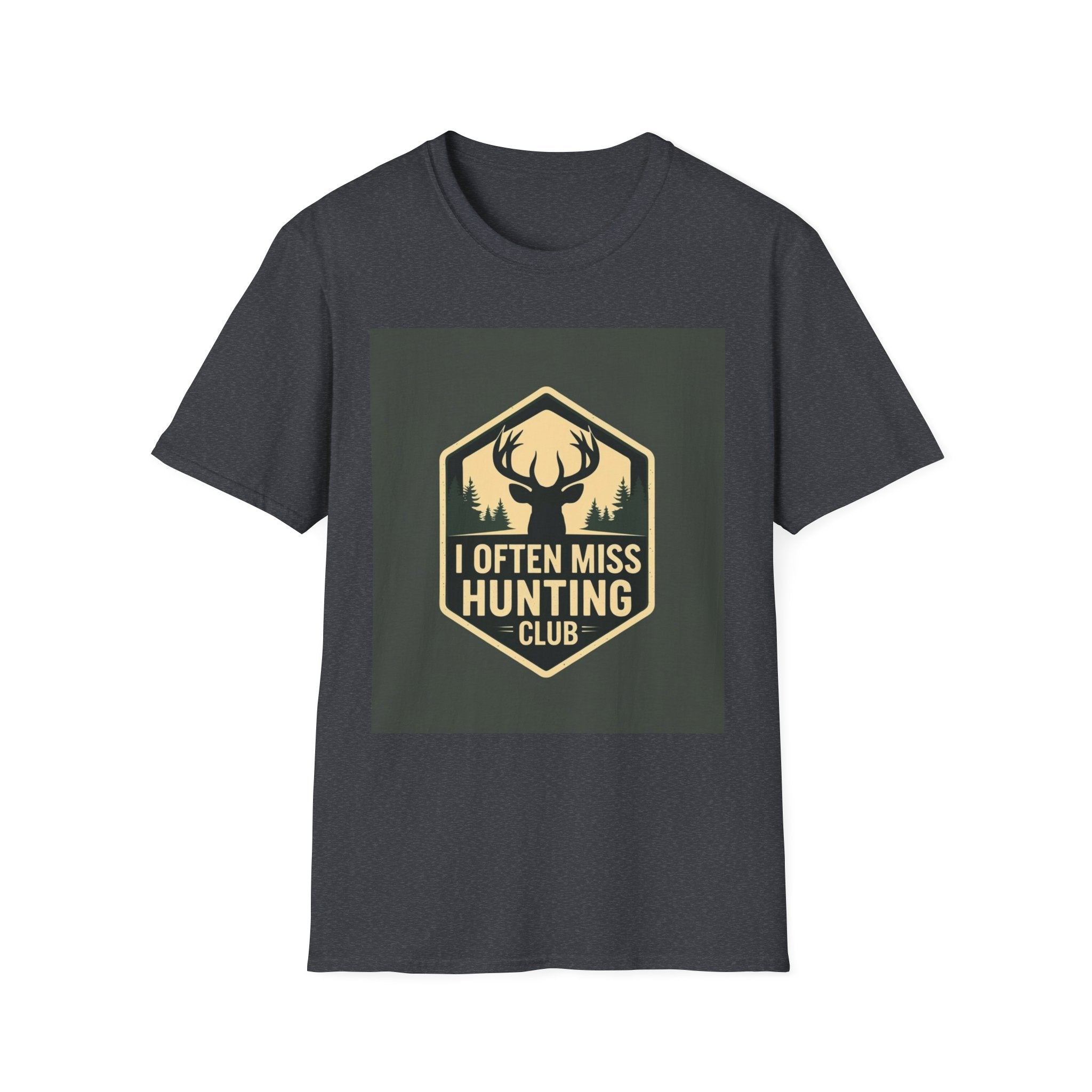 Unisex Hunting Club T-Shirt | I Often Miss Funny Tee, Gift for Outdoor Lovers, Father's Day, Casual Wear, Hunting Enthusiasts