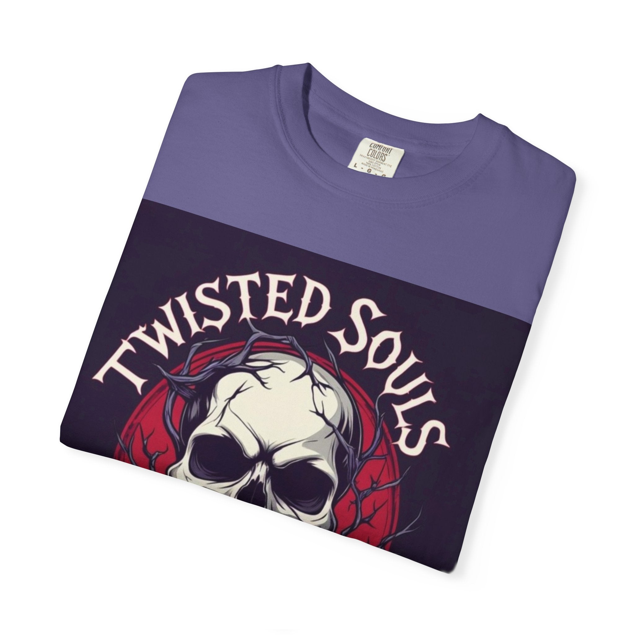 Twisted Souls Brigade Unisex Garment-Dyed T-shirt | Edgy Graphic Tee for Casual Wear, Music Festivals, Halloween, Gifting