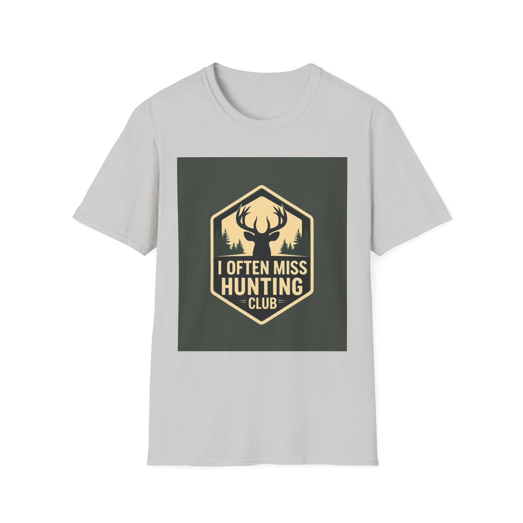 Unisex Hunting Club T-Shirt | I Often Miss Funny Tee, Gift for Outdoor Lovers, Father's Day, Casual Wear, Hunting Enthusiasts