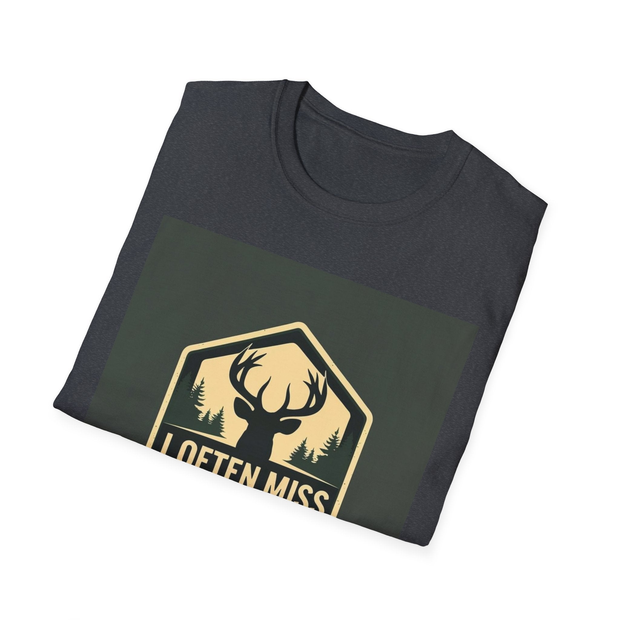 Unisex Hunting Club T-Shirt | I Often Miss Funny Tee, Gift for Outdoor Lovers, Father's Day, Casual Wear, Hunting Enthusiasts