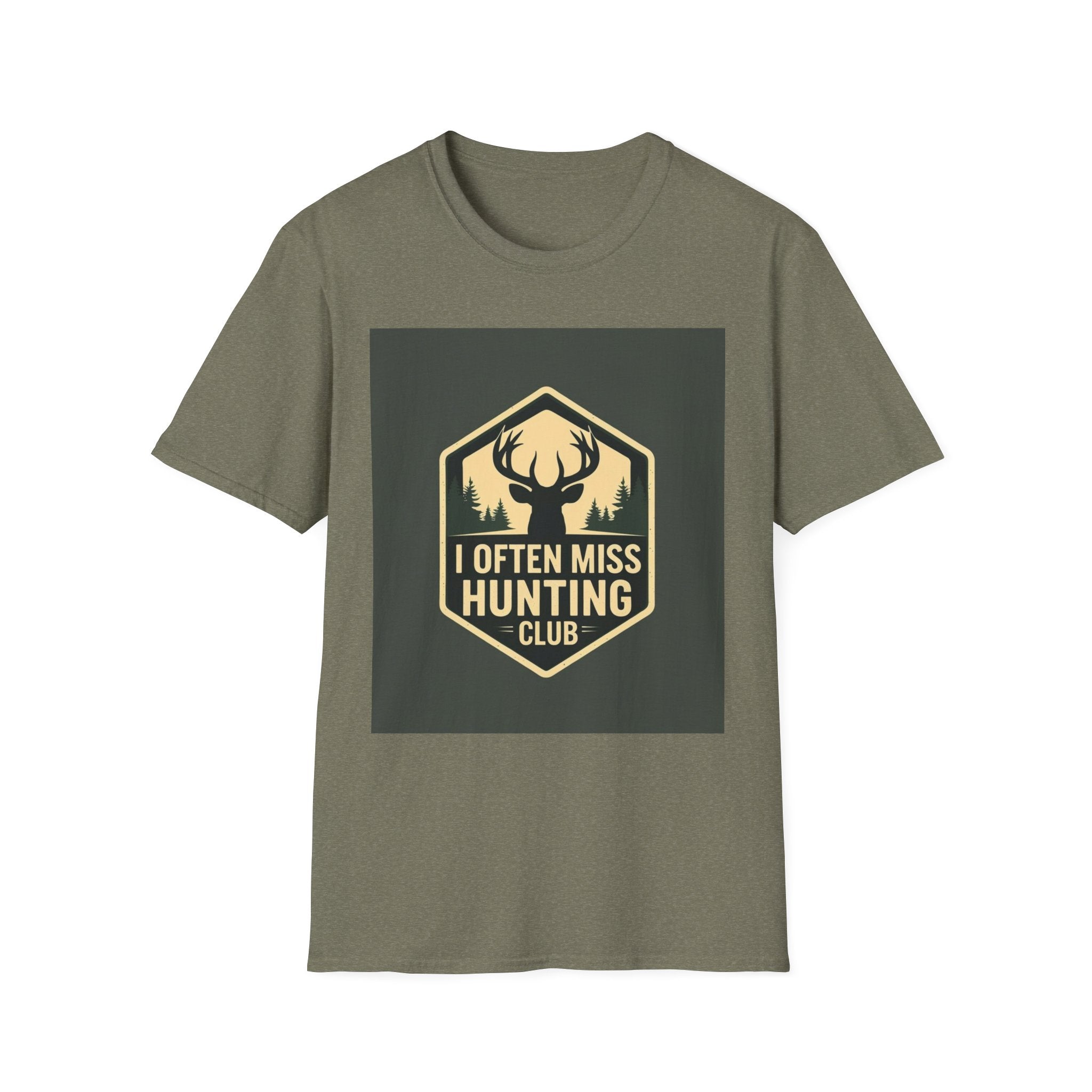 Unisex Hunting Club T-Shirt | I Often Miss Funny Tee, Gift for Outdoor Lovers, Father's Day, Casual Wear, Hunting Enthusiasts