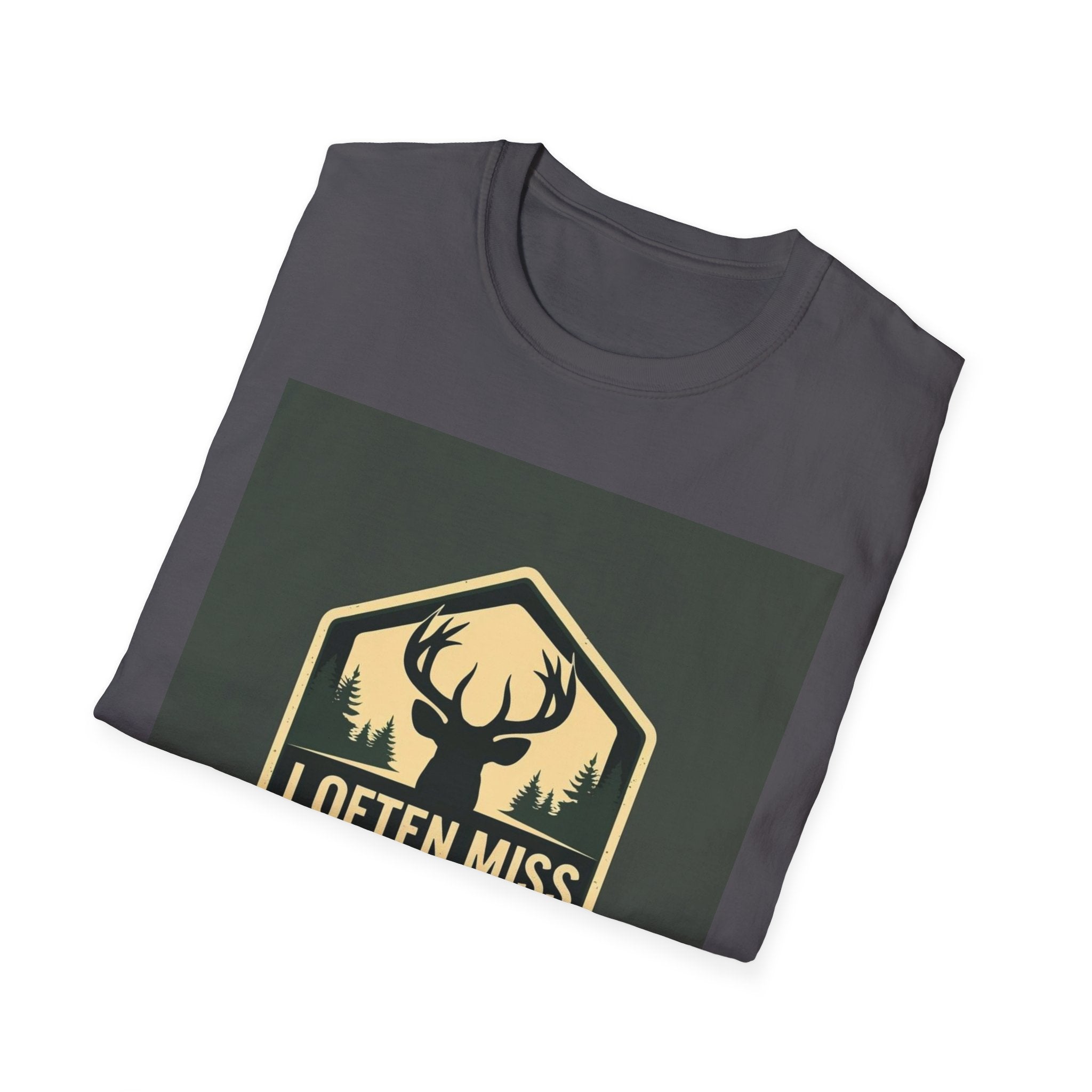 Unisex Hunting Club T-Shirt | I Often Miss Funny Tee, Gift for Outdoor Lovers, Father's Day, Casual Wear, Hunting Enthusiasts
