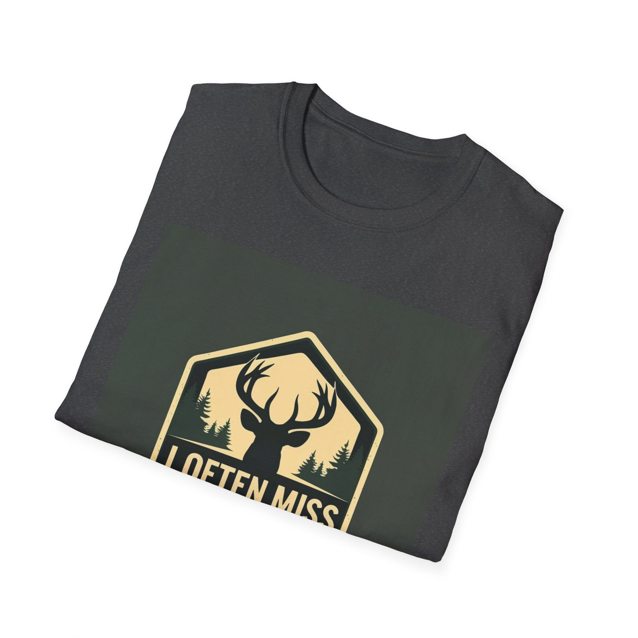 Unisex Hunting Club T-Shirt | I Often Miss Funny Tee, Gift for Outdoor Lovers, Father's Day, Casual Wear, Hunting Enthusiasts