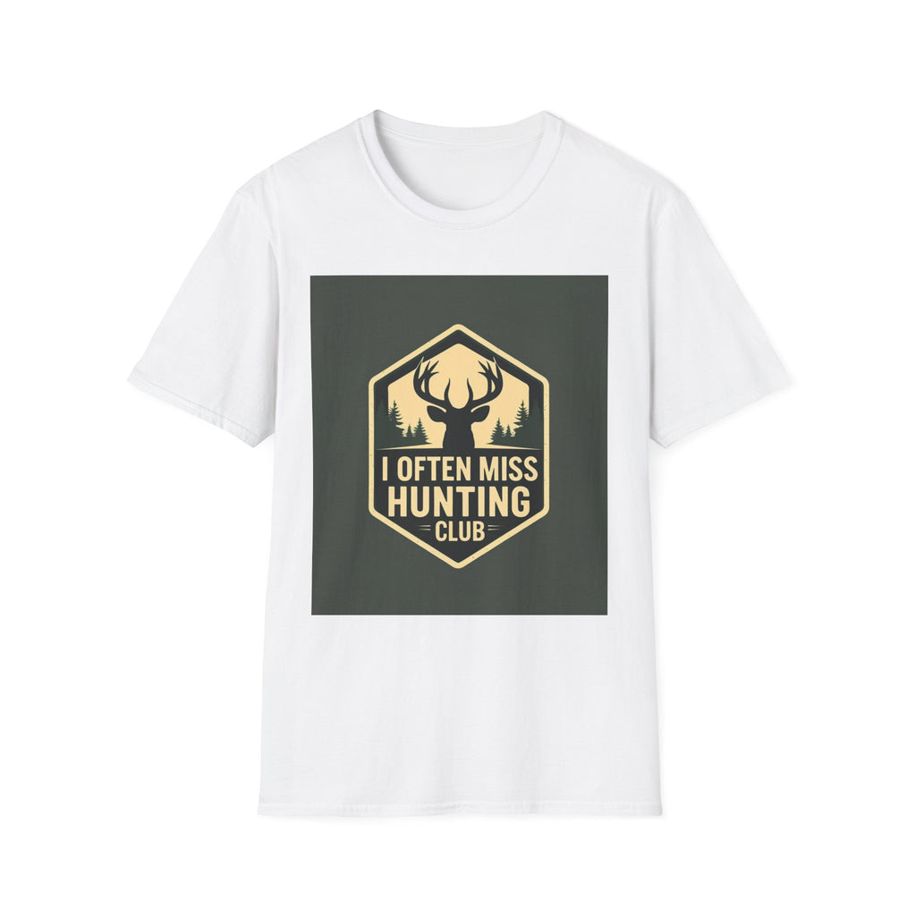 Unisex Hunting Club T-Shirt | I Often Miss Funny Tee, Gift for Outdoor Lovers, Father's Day, Casual Wear, Hunting Enthusiasts