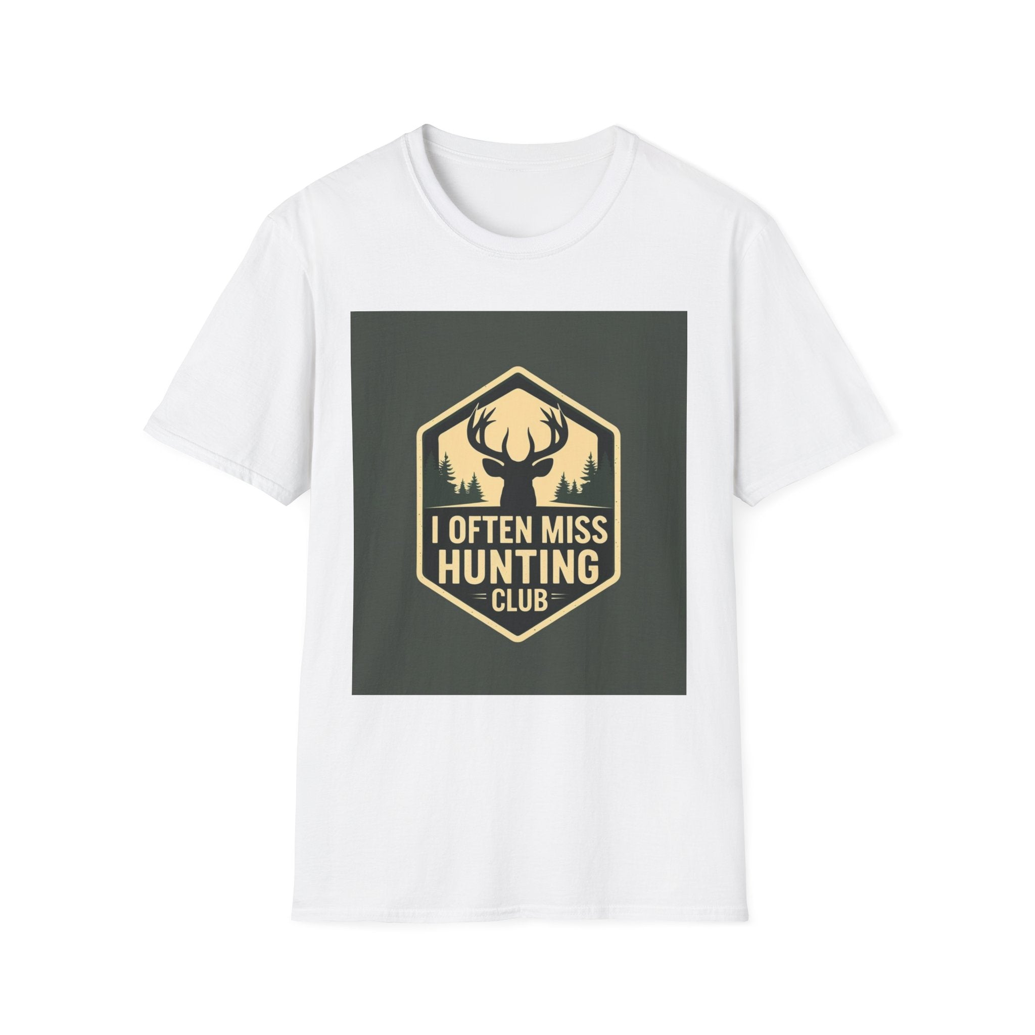 Unisex Hunting Club T-Shirt | I Often Miss Funny Tee, Gift for Outdoor Lovers, Father's Day, Casual Wear, Hunting Enthusiasts