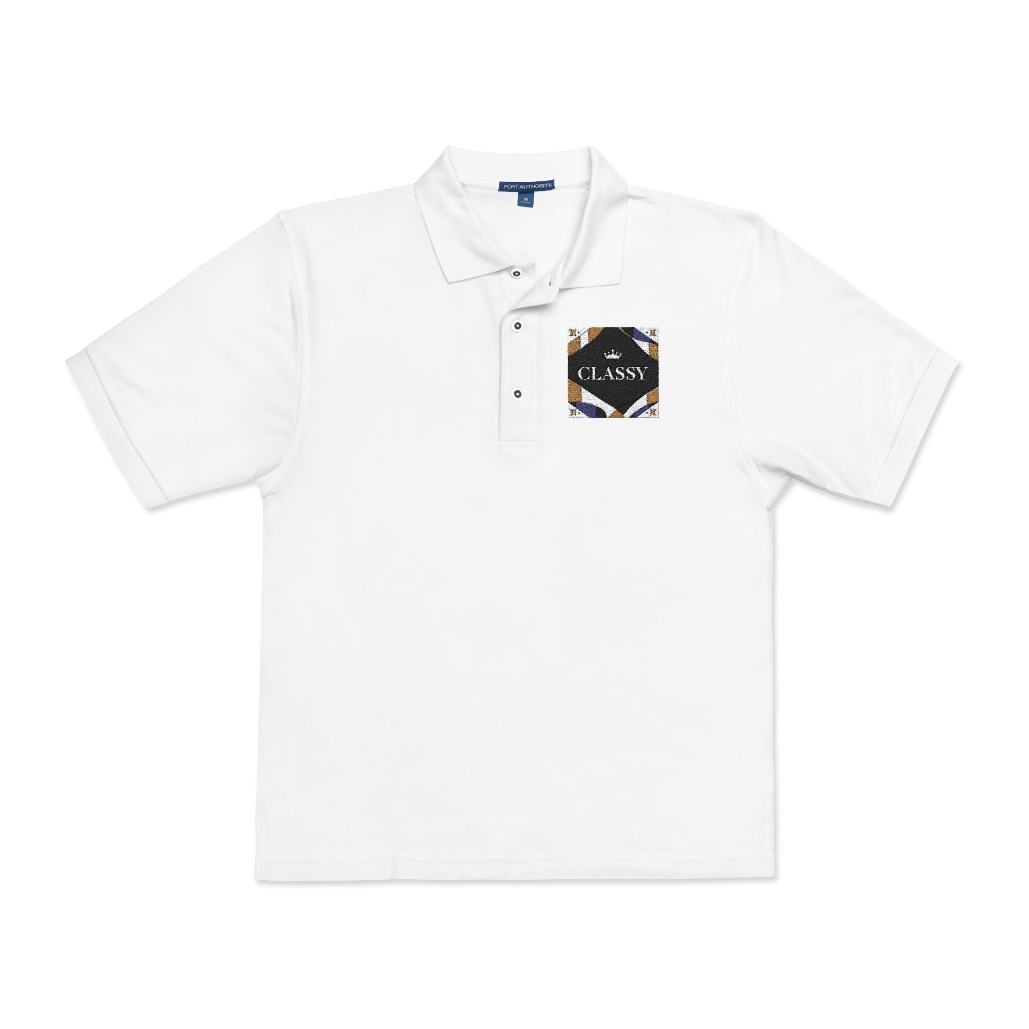 Elegant Embroidered Unisex Polo Shirt - Perfect for Casual Wear, Gift for Dad, Summer Style, Office Attire, Embroidered Design
